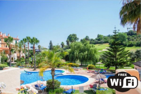 La Duquesa, greatly located 1 bedroom apartment in desirable urbanization, backing to Golf course near the beach LA312